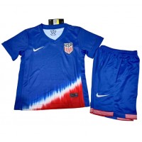 Spojené Štáty Vonkajší Detský futbalový dres Copa America 2024 Krátky Rukáv (+ trenírky)
